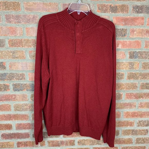Oscar de la Renta Other - Oscar de la Renta Red Pullover Sweater, Sz XL